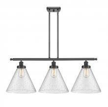 Innovations Lighting 916-3I-BK-G44-L - Cone - 3 Light - 36 inch - Matte Black - Stem Hung - Island Light