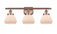 Innovations Lighting 916-3W-AC-G171 - Fulton - 3 Light - 26 inch - Antique Copper - Bath Vanity Light