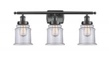 Innovations Lighting 916-3W-BK-G182 - Canton - 3 Light - 26 inch - Matte Black - Bath Vanity Light