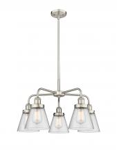 Innovations Lighting 916-5CR-SN-G64 - Cone - 5 Light - 25 inch - Satin Nickel - Chandelier