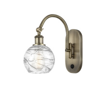 Innovations Lighting 918-1W-AB-G1213-6CL - Athens Deco Swirl - 1 Light - 6 inch - Antique Brass - Sconce