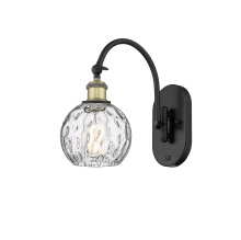 Innovations Lighting 918-1W-BAB-G1215-6 - Athens Water Glass - 1 Light - 6 inch - Black Antique Brass - Sconce