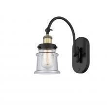 Innovations Lighting 918-1W-BAB-G184S - Canton - 1 Light - 7 inch - Black Antique Brass - Sconce