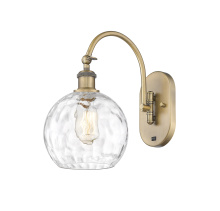 Innovations Lighting 918-1W-BB-G1215-8 - Athens Water Glass - 1 Light - 8 inch - Brushed Brass - Sconce