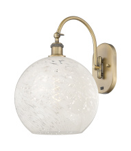 Innovations Lighting 918-1W-BB-G1216-12WM - White Mouchette - 1 Light - 12 inch - Brushed Brass - Sconce