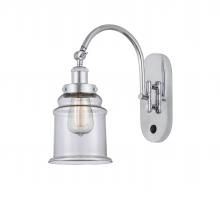 Innovations Lighting 918-1W-PC-G182 - Canton - 1 Light - 7 inch - Polished Chrome - Sconce