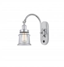Innovations Lighting 918-1W-PC-G182S - Canton - 1 Light - 7 inch - Polished Chrome - Sconce