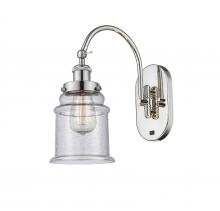 Innovations Lighting 918-1W-PN-G184 - Canton - 1 Light - 7 inch - Polished Nickel - Sconce
