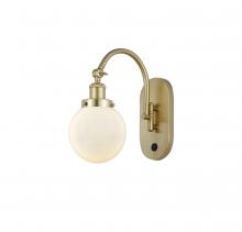 Innovations Lighting 918-1W-SG-G201-6 - Beacon - 1 Light - 6 inch - Satin Gold - Adjustable Swing Arm