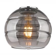 Innovations Lighting G556-6SM - Rochester - 6" Glass - Light Smoke Deco Swirl Shade