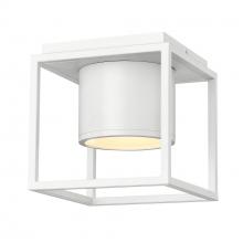 Golden 9092-FM7 WHT-WHT - Flush Mount - 7"