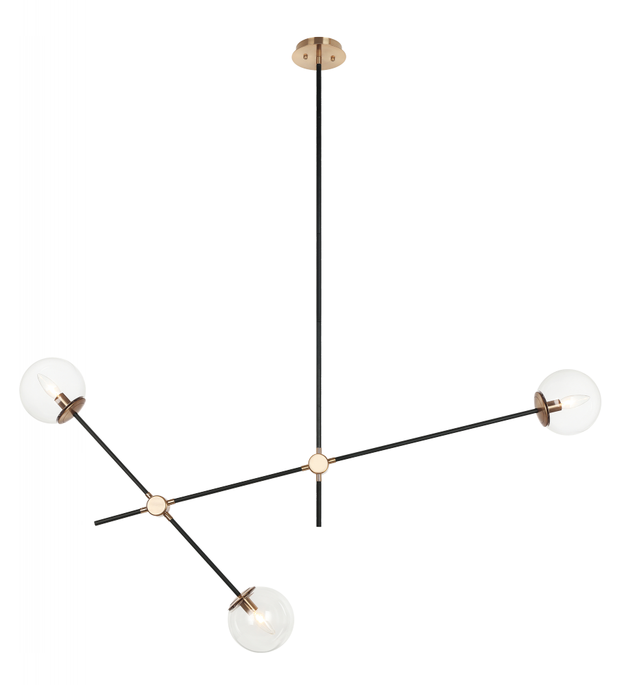 Cosmic Aged Gold Brass Pendant