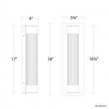 Modern Forms US Online WS-W98518-30-BK - Chyzel Outdoor Wall Sconce Light