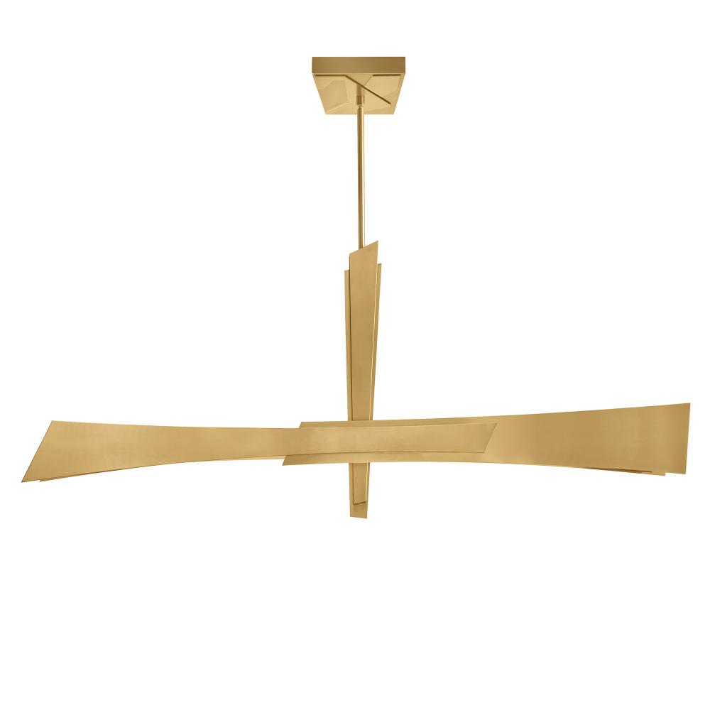 Solara Integrated LED Brass Chandelier