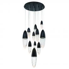 Eurofase 43859-022 - Ecrou 12 Light Chandelier in Black