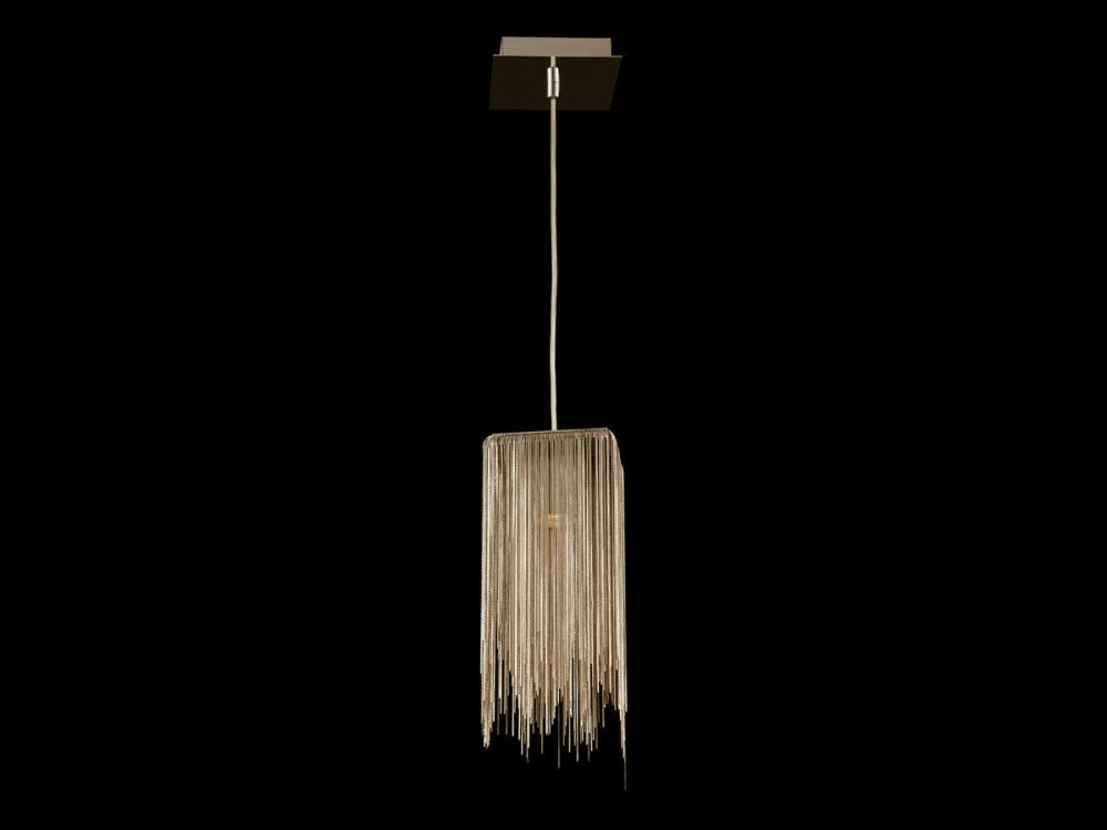 Fountain Ave. Gold Jewelry Square Hanging Pendant
