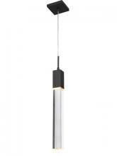 Avenue Lighting HF1901-1-GL-BK-C - The Original Glacier Avenue Collection Brushed Brass Single Pendant with Clear Crystal