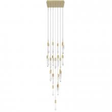 Avenue Lighting HF1904-25-AP-BB-C - The Original Aspen Collection Brushed Brass 25 Light Pendant Fixture with Clear Crystal