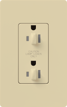 Lutron Electronics CAR-15-DDTR-IV - CLARO 15 A TMPR RESIST DUAL DIM RECPT IV