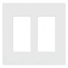Lutron Electronics CW-2-WH-48 - CLARO FACEPLATE ASSY 2 GANG WH