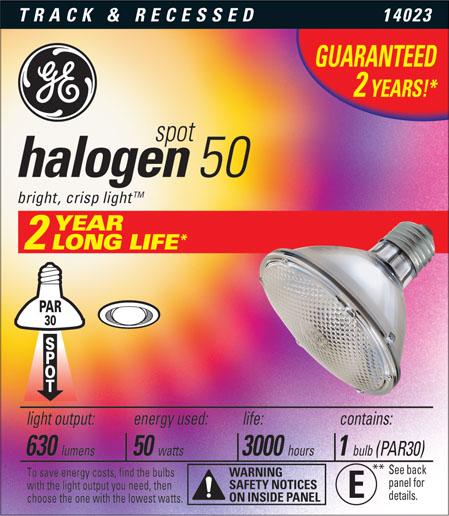 50PAR30/H/SP10 120 Volt Lamp