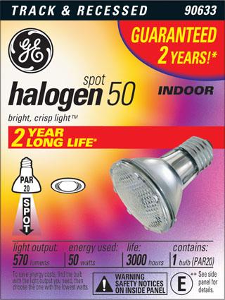 50PAR20/H/SP10 120 Volt Lamp