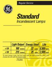 GE Lighting Company 97864 - 25A 130 Volt Lamp
