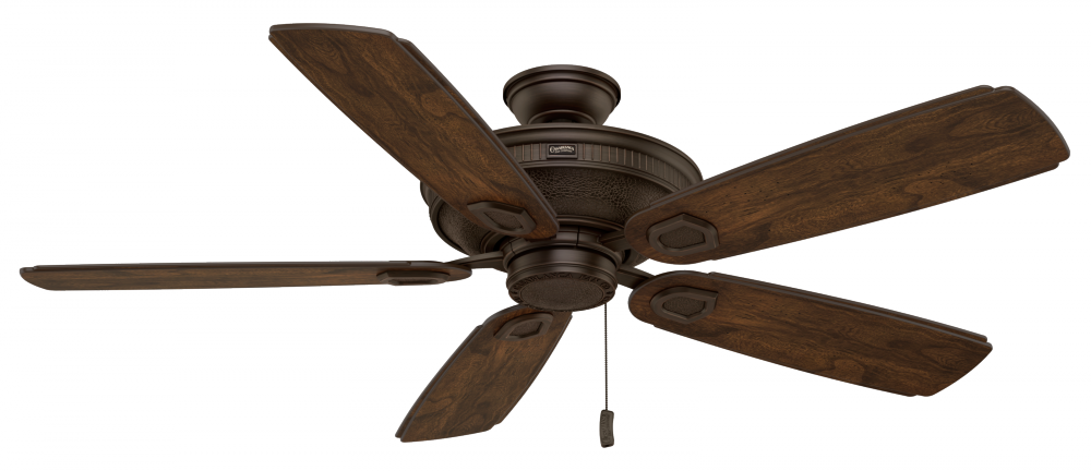 Casablanca 60 inch Heritage Brushed Cocoa Indoor/Outdoor Ceiling Fan and Pull Chain