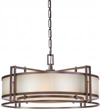 Minka Metropolitan N6965-1-267B - 4 LIGHT DRUM PENDANT