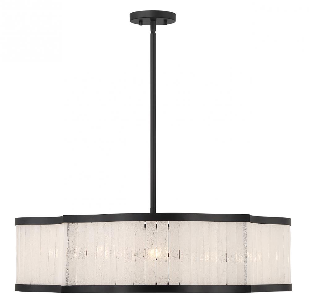 Parkside 8-Light Pendant in Matte Black