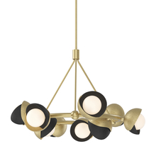 Hubbardton Forge 131068-SKT-MULT-86-10-GG0711 - Brooklyn 9-Light Double Shade Ring Pendant