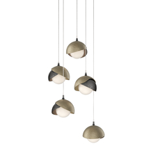 Hubbardton Forge 131125-SKT-LONG-89-84-GG0711 - Brooklyn 5-Light Double Shade Pendant