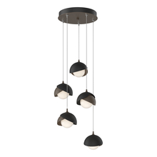 Hubbardton Forge 131125-SKT-STND-05-10-GG0711 - Brooklyn 5-Light Double Shade Pendant