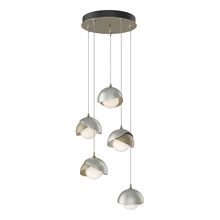 Hubbardton Forge 131125-SKT-STND-84-85-GG0711 - Brooklyn 5-Light Double Shade Pendant