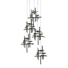 Hubbardton Forge 131128-SKT-LONG-10-YC0305 - Tura 5-Light Frosted Glass Pendant