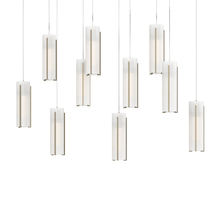 Hubbardton Forge 131204-SKT-LONG-84-GG0065 - Exos Glass 10-Light Pendant