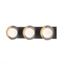 Hubbardton Forge 201378-SKT-10-86-GG0711 - Brooklyn 3-Light Straight Double Shade Bath Sconce