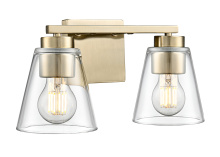 Millennium 64002-MG - Strayhan 13" 2-Light Vanity - Modern Gold