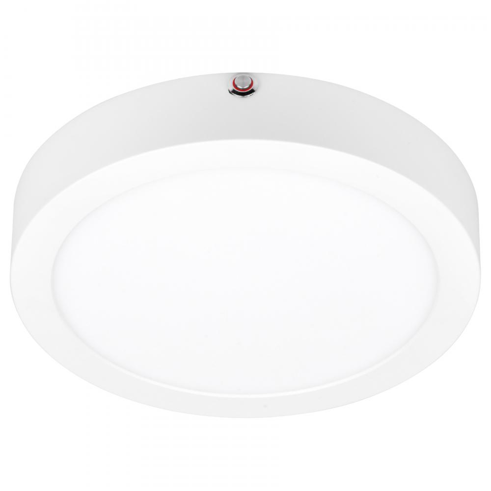 Dual Voltage Emergency Backup LED Flush Mount