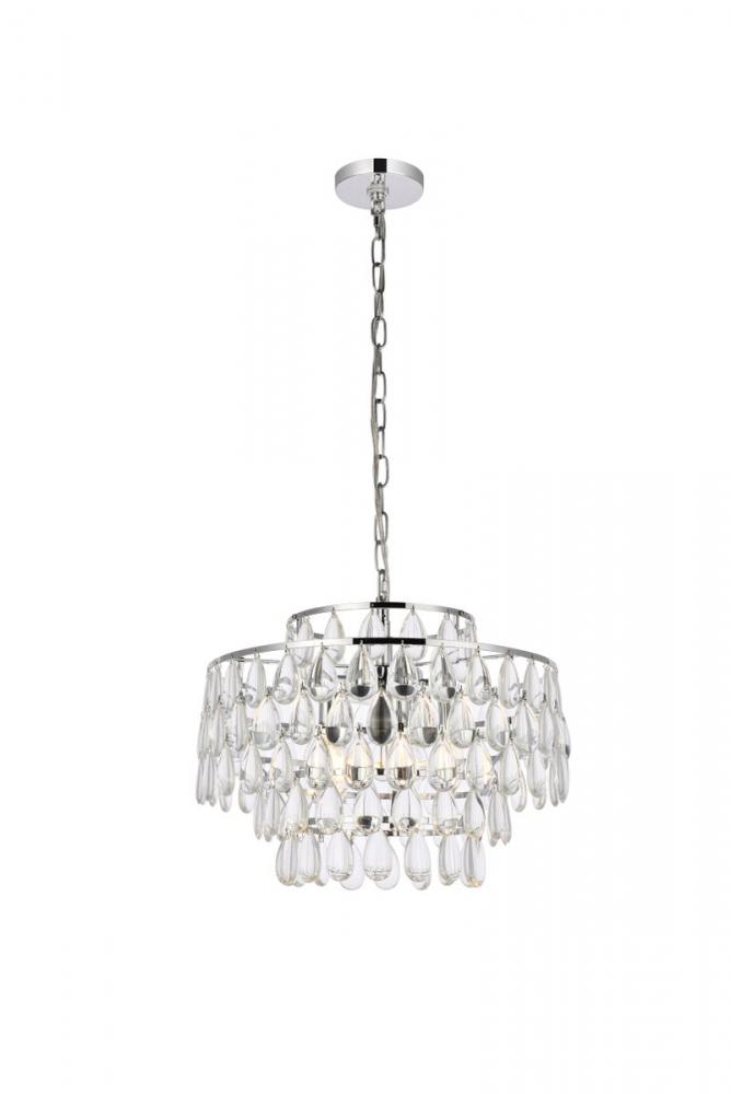 Mila 18 Inch Pendant in Chrome