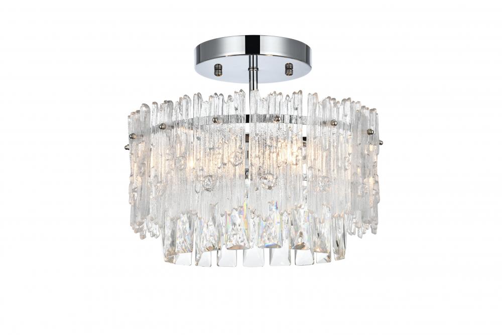 Emilia Flush D12"H10" E12 L3 Chrome