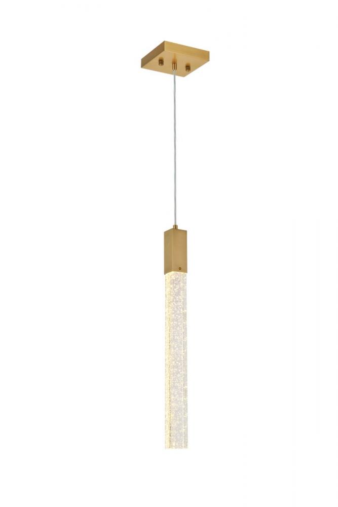 Weston 1 Light Pendant in Satin Gold