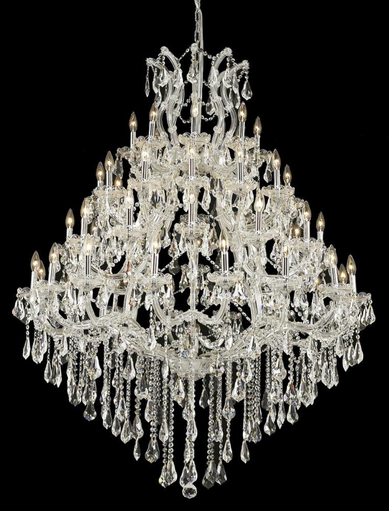 Maria Theresa 49 Light Chrome Chandelier Clear Royal Cut Crystal