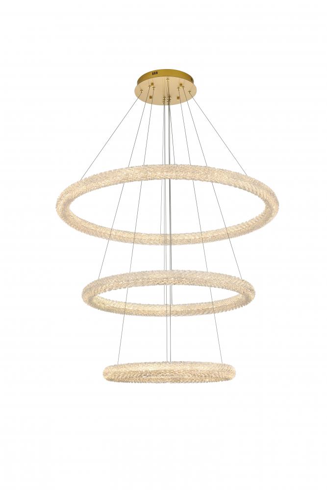 Bowen 42 inch LED chandelier in Satin Gold