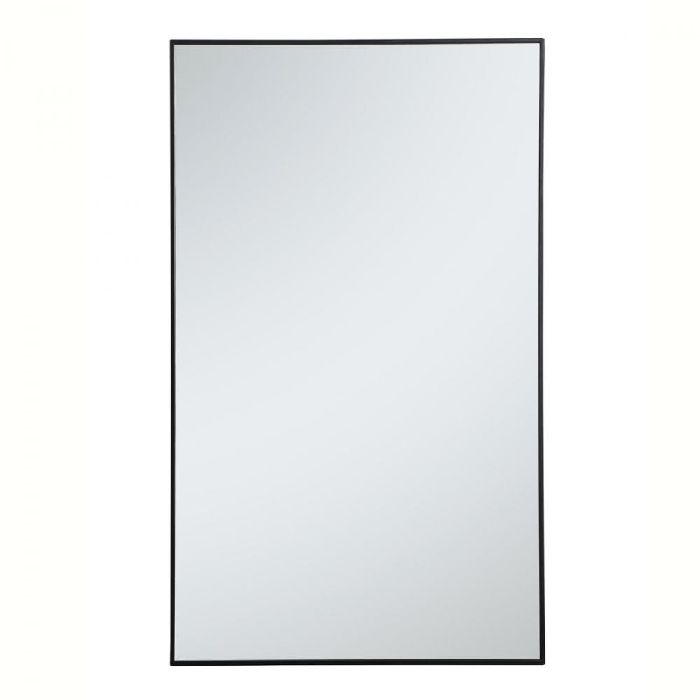 Metal frame rectangle mirror 36 inch in Black