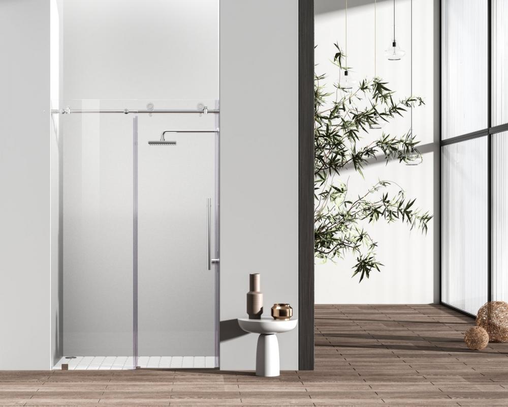 Frameless Shower Door 48x76 Polished Chrome