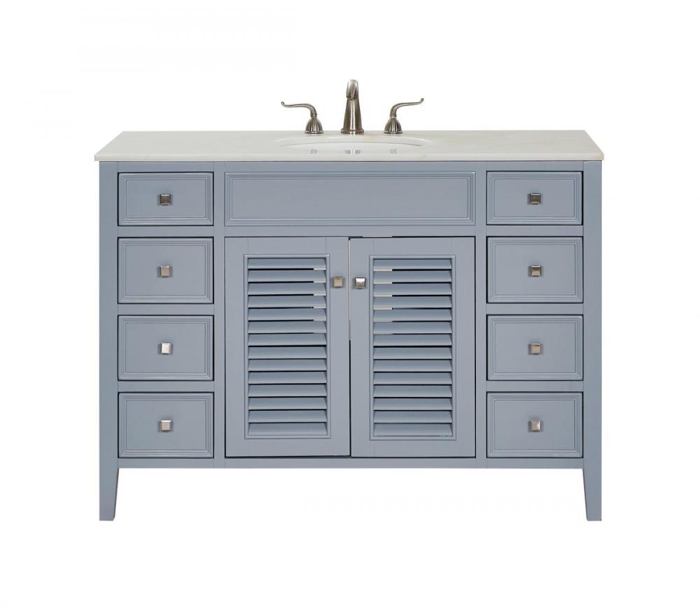 48 In. Single Bathroom Vanity Set in Grey