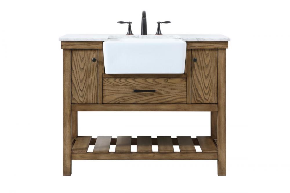 42 Inch Single Bathroom Vanity in Green