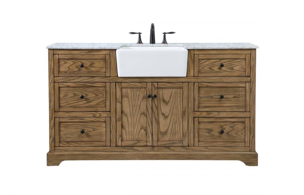 60 Inch Single Bathroom Vanity in Green