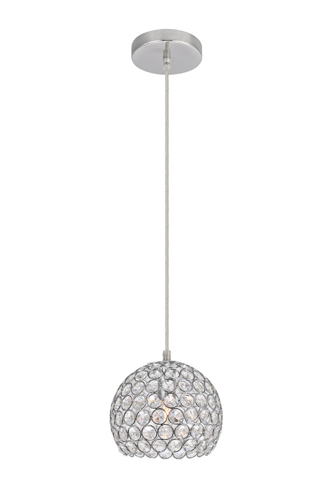 Celestia Collection Pendant D7.1 H6.5 Lt:1 Chrome Finish